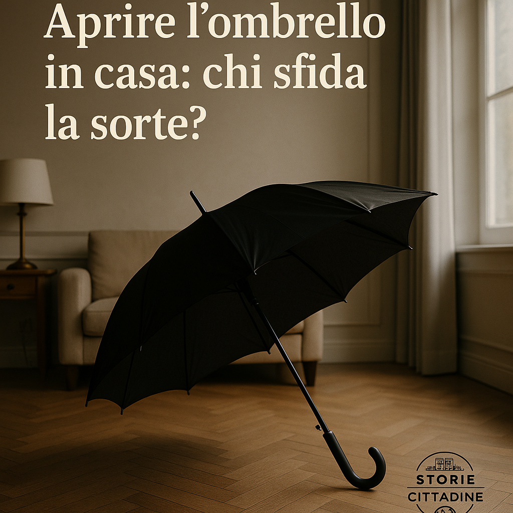 Aprire l'ombrello in casa porta male